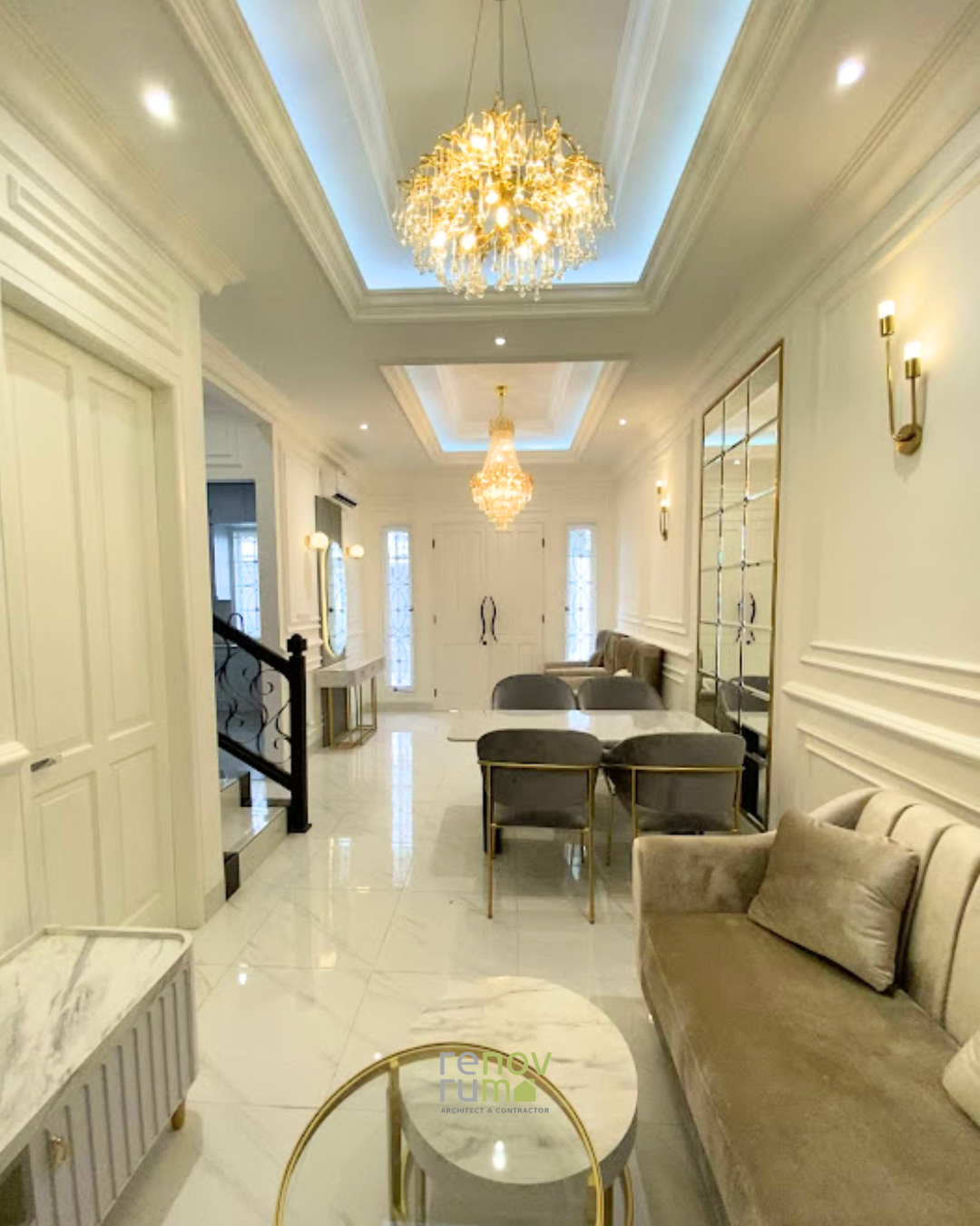 Interior Rumah Mewah 2 Lantai Area Jakarta