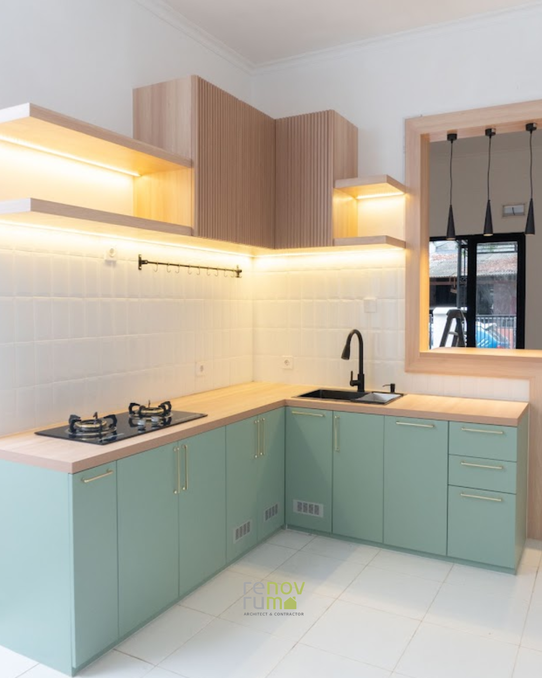 Rahasia Renovasi Dapur Minimalis, Yang Suka Hijau Rekomendasi Banget!